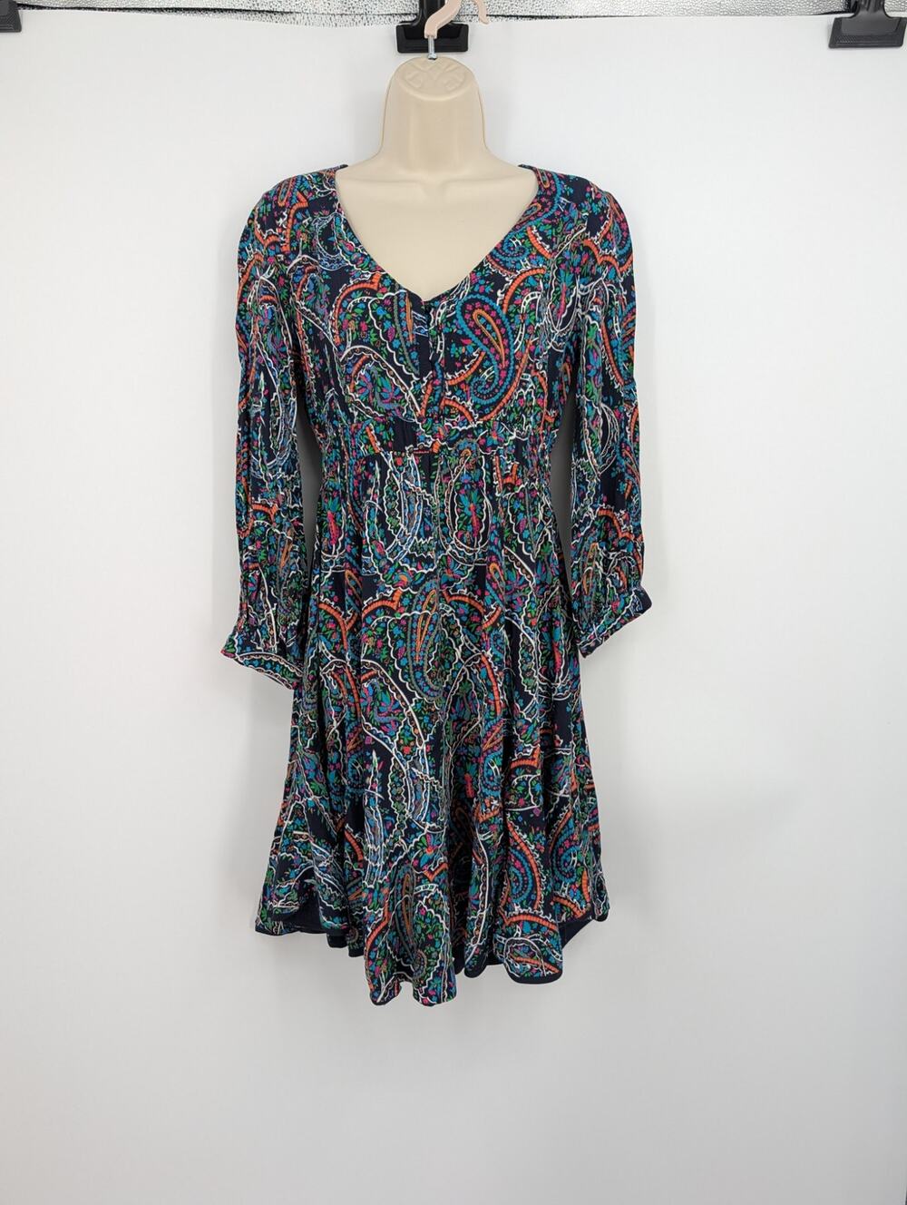 Maeve Anthropologie Maplewood Paisley Dress Small Career Office Work Colorful